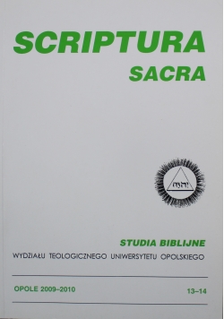 Scriptura Sacra Studia biblijne 13 - 14