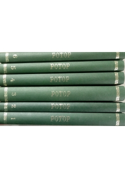 Potop, zestaw 6 książek, reprinty z 1886 r.