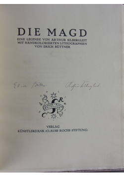 Die Magd, 1919 r.