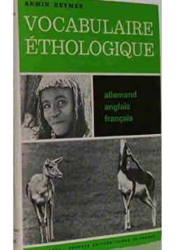 Vocabulaire ethologique