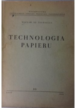Technologia papieru, 1949 r.