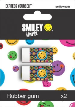 Gumka 2 sztuki Smiley