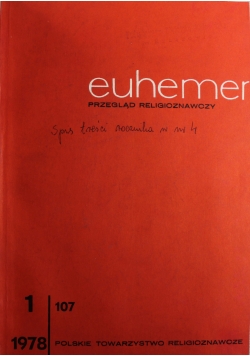 Euchemer przegląd religioznawczy 4 Numery