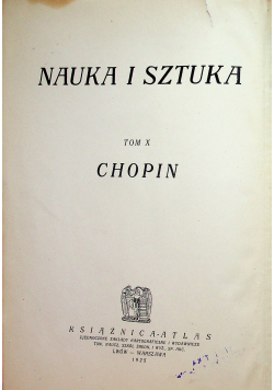 Nauka i sztuka tom X Chopin 1925 r.
