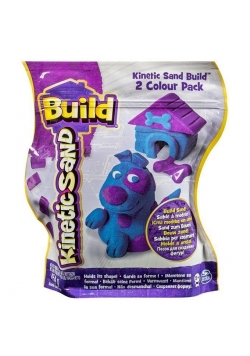 Kinetic Sand Build - piasek purpurowo - niebieski