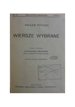 Wiersze Wybrane, 1924r.
