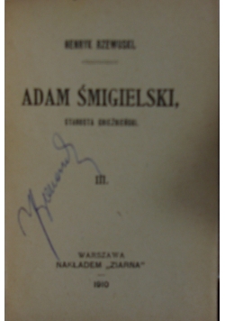 Adam Śmigielski, starosta gnieźnieński III, 1910 r.