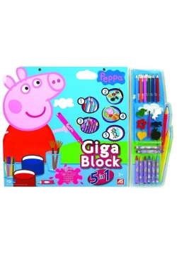 Giga Block - Zestaw dla artysty 5w1 - Świnka Peppa
