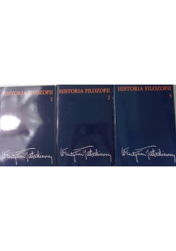 Historia filozofii, zestaw 3 książek
