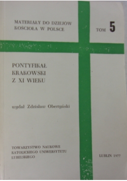 Pontyfikał krakowski z IX wieku