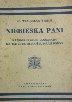 Niebieska Pani, 1930 r.