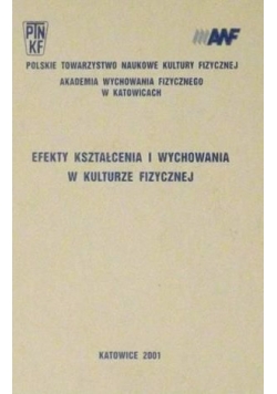 Efekty kształcenia i wychowania w kulturze fizycznej
