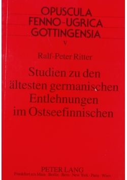 Studien zu den altesten germanischen Entlehnungen im Ostseefinnischen
