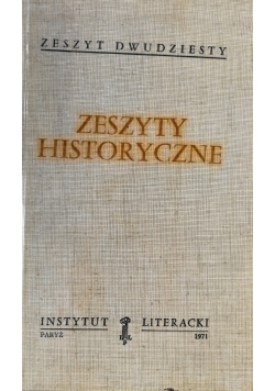 Zeszyty historyczne zeszyt 20