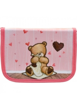 Piórnik 2-klapkowy Popcorn Bear 2