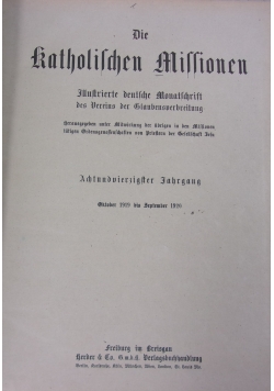 Die Katholischen Missionen.  ok 1920 r.