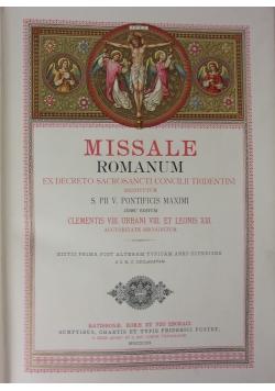 Missale Romanum, 1909 r.