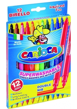Flamastry Birello dwustronne 12 kol. bls CARIOCA