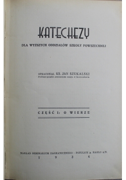 Katechezy cz I - 1934 r.