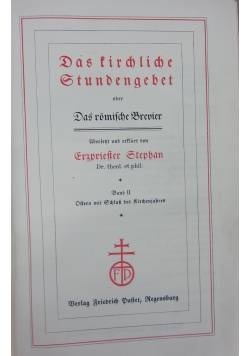 Das kirchliche Stundengebet, 1927