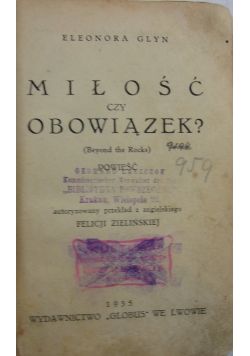 Miłość czy obowiązek?, 1935r.