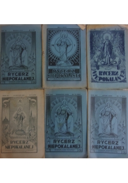 Rycerz Niepokalanej , zestaw 6 numerów, ok. 1934r.