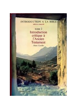 Introduction A la Bible tome 2