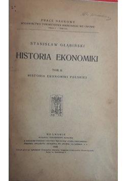 Historia ekonomiki Tom II 1939 r.