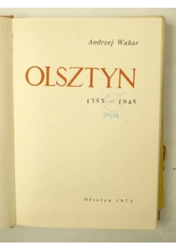 Olsztyn 1353-1945