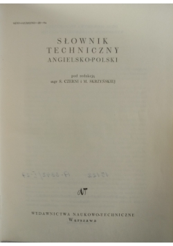Słownik techniczny angielsko-polski