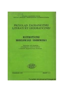 Matematyczne modelowanie środowiska