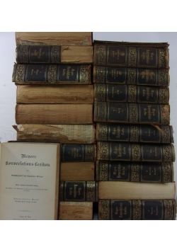 Meyers Konversations Lexikon, zestaw 20 książek, ok. 1896r.