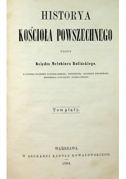 Historya kościoła powszechnego 1864 r.