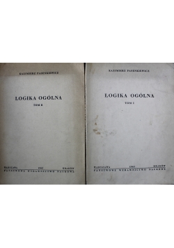 Logika ogólna Tom I i II