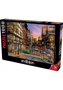 Puzzle 1000 Francja, Widok na ulicę Colmar