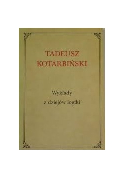 Wykłady z dziejów logiki