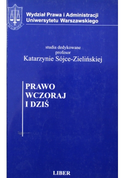 Prawo wczoraj i dziś