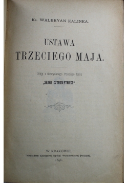 Ustawa Trzeciego Maja 1896 r