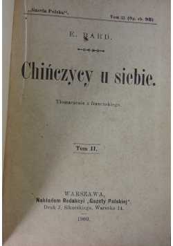 Chińczycy u siebie. Tom II, 1900 r.