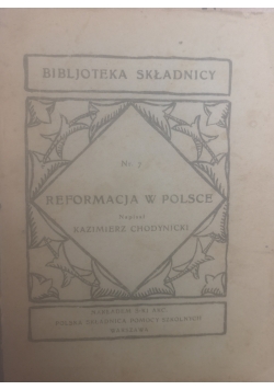 Reformacja w Polsce, 1921 r.