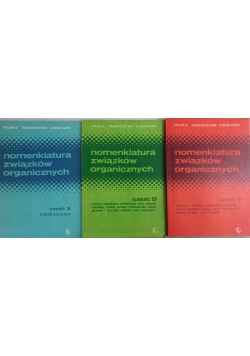 Nomenkultura związków organicznych, zestaw 3 książek