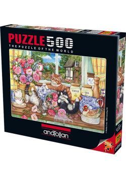 Puzzle 500 Kotki w kuchni