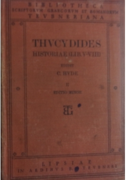 Thucydidis Historiae Vol. II, 1910 r.