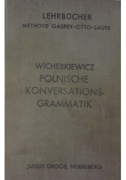 Polnische Konversations - Grammatik, 1933 r.