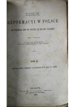 Dzieje Reformacyi w Polsca Tom II 1886 r