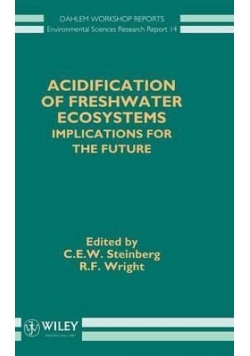 Acidification of Freshwater Ecosystems