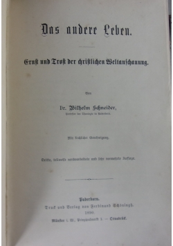 Das andere Leben, 1890r.