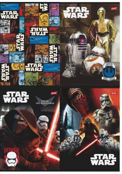 Zeszyt A5/16K linia 2-kolor Star Wars (15szt)