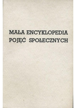 Mała Encyklopedia pojęć Społecznych