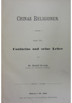 Chinas Religionen, 1895 r.